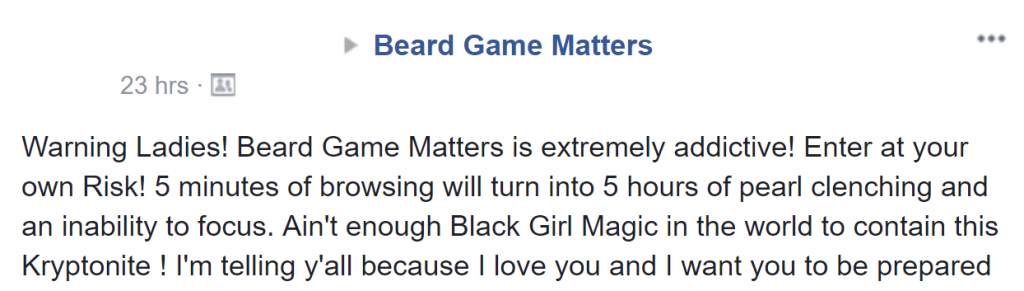 beard game matters