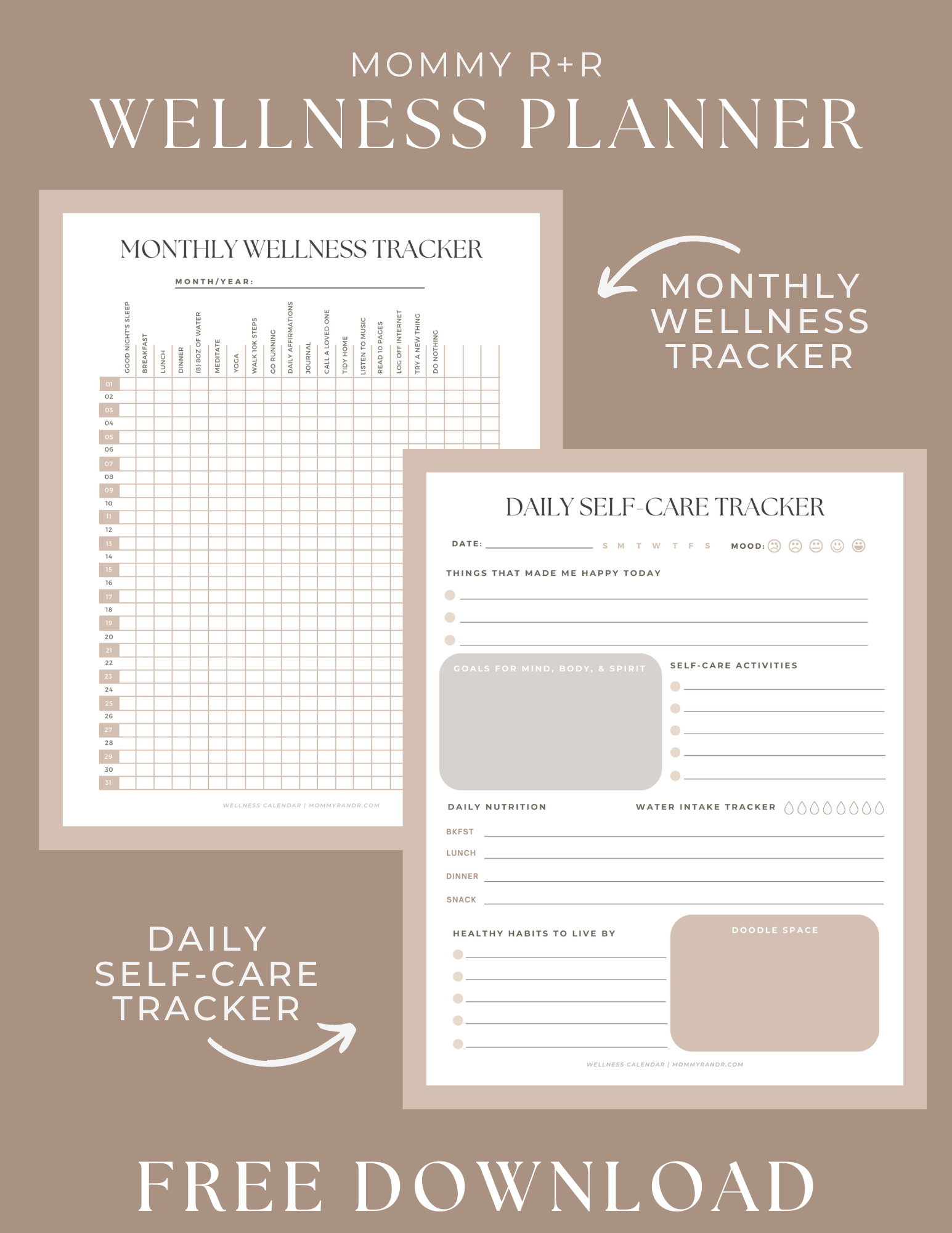 undated yearly planner printable